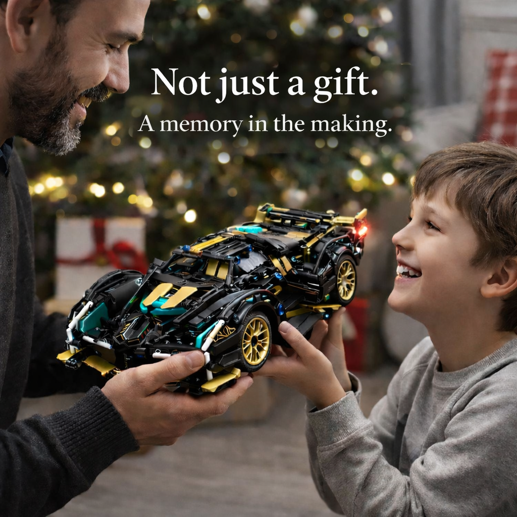 BLOTIM® Remote-Controlled Supercar Building Kit