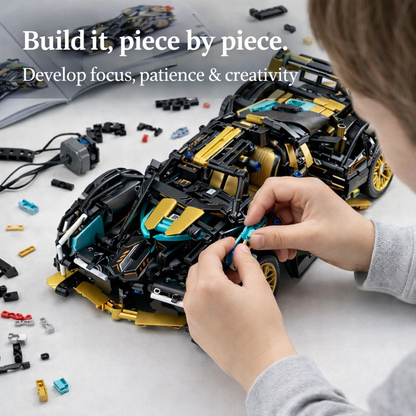 BLOTIM® Remote-Controlled Supercar Building Kit