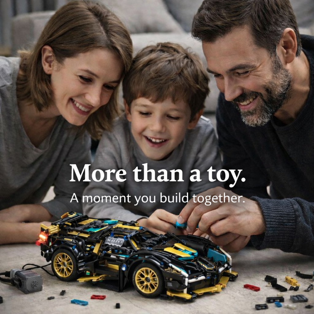 BLOTIM® Remote-Controlled Supercar Building Kit